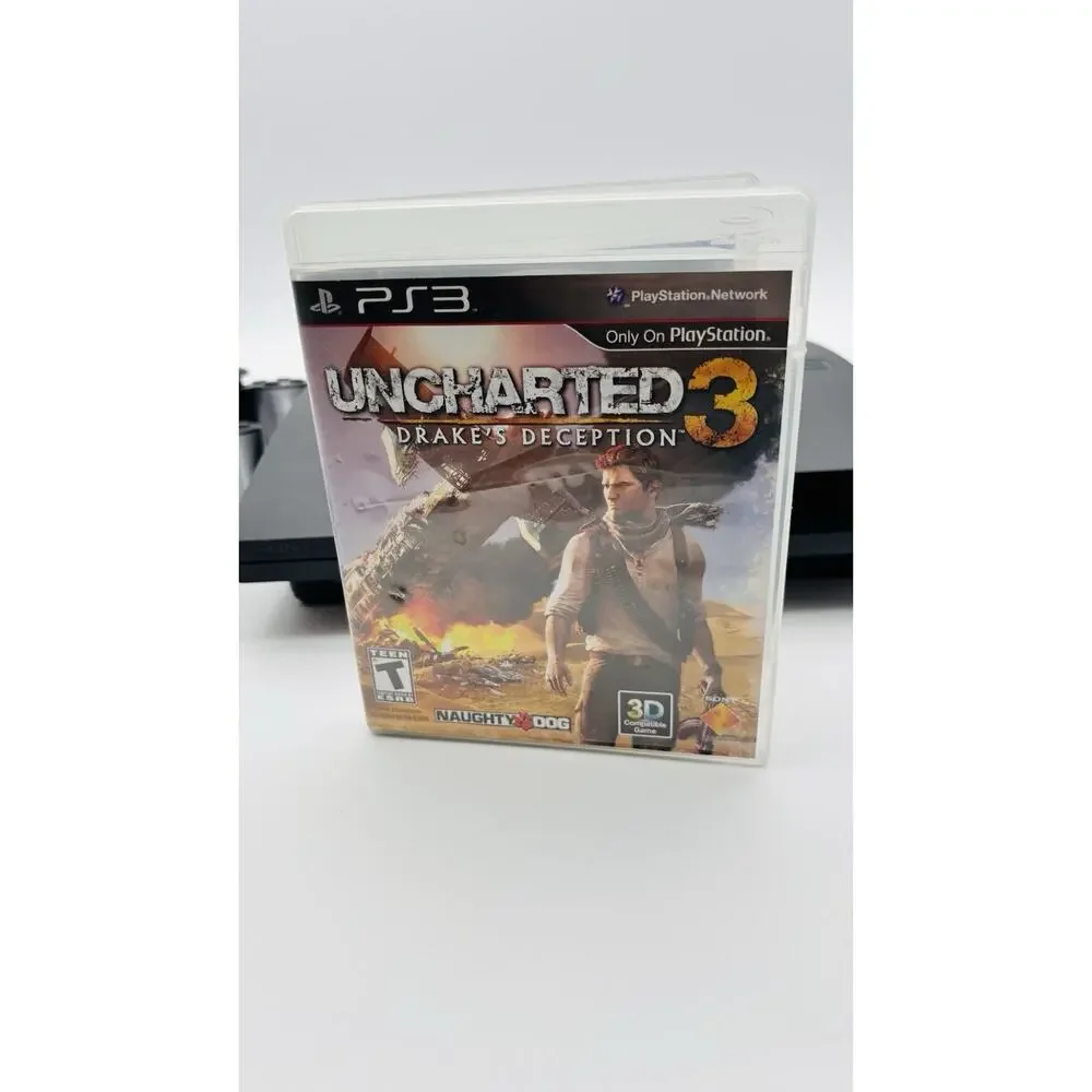 Sony PlayStation 3 PS3 Slim 320GB Console CECH-3001B Tested Works 3 Controllers
